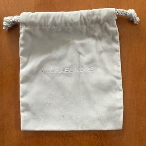 MICHAEL KORS Gray Velvet Jewelry Bag - Never Used